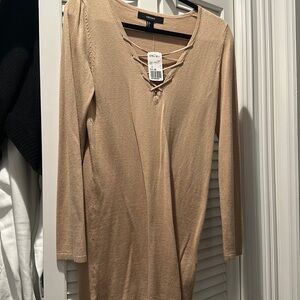 Forever 21 Tan Sweater dress